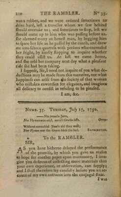 The rambler Freitag 17. Juli 1750