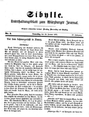 Sibylle (Würzburger Journal) Donnerstag 12. Januar 1871