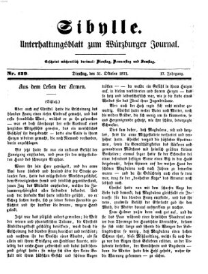 Sibylle (Würzburger Journal) Dienstag 31. Oktober 1871