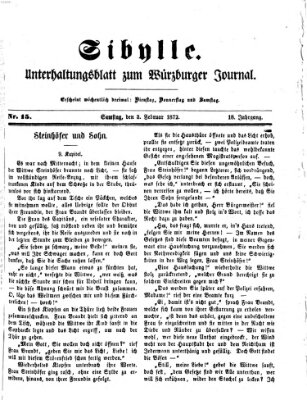 Sibylle (Würzburger Journal) Samstag 3. Februar 1872