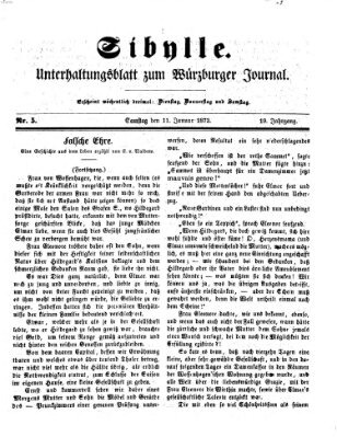 Sibylle (Würzburger Journal) Samstag 11. Januar 1873