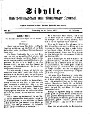 Sibylle (Würzburger Journal) Donnerstag 30. Januar 1873