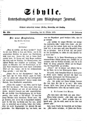 Sibylle (Würzburger Journal) Donnerstag 16. Oktober 1873
