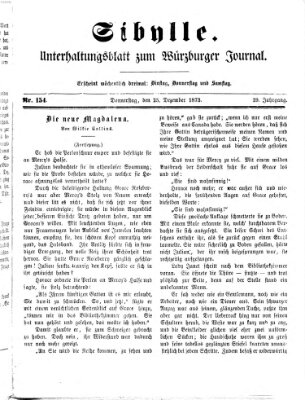 Sibylle (Würzburger Journal) Donnerstag 25. Dezember 1873