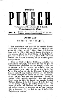 Münchener Punsch Sonntag 15. Januar 1871