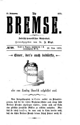 Die Bremse Samstag 29. November 1873