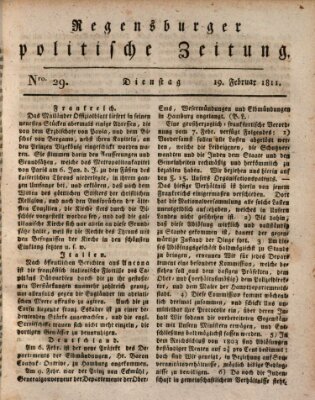 Regensburger politische Zeitung (Regensburger Zeitung) Dienstag 19. Februar 1811
