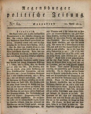 Regensburger politische Zeitung (Regensburger Zeitung) Samstag 20. April 1811