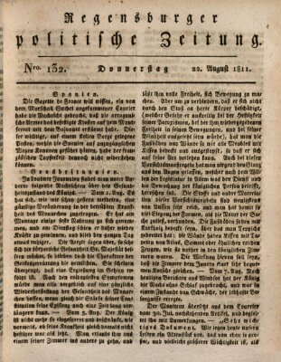 Regensburger politische Zeitung (Regensburger Zeitung) Donnerstag 22. August 1811