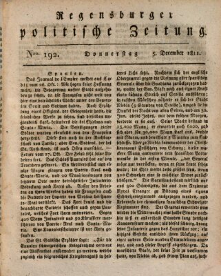 Regensburger politische Zeitung (Regensburger Zeitung) Donnerstag 5. Dezember 1811
