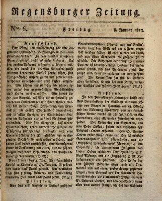 Regensburger Zeitung Freitag 8. Januar 1813