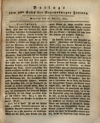 Regensburger Zeitung Montag 12. April 1813