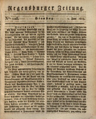 Regensburger Zeitung Dienstag 1. Juni 1813