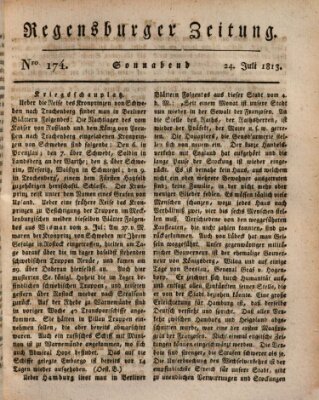 Regensburger Zeitung Samstag 24. Juli 1813