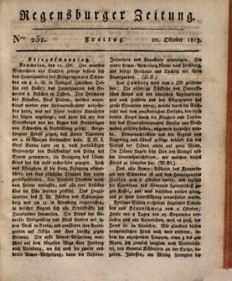 Regensburger Zeitung Freitag 22. Oktober 1813