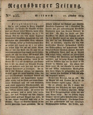 Regensburger Zeitung Mittwoch 27. Oktober 1813