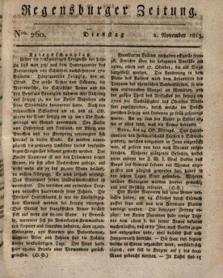 Regensburger Zeitung Dienstag 2. November 1813