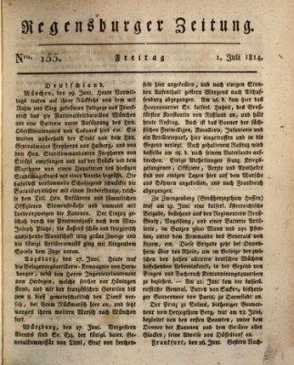 Regensburger Zeitung Freitag 1. Juli 1814