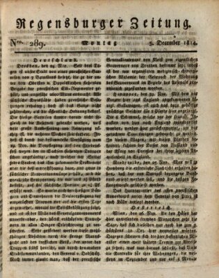 Regensburger Zeitung Montag 5. Dezember 1814
