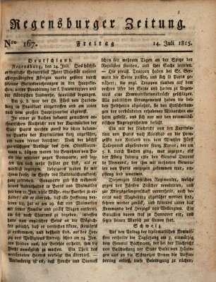 Regensburger Zeitung Freitag 14. Juli 1815