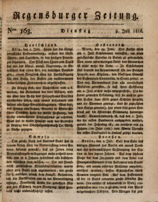 Regensburger Zeitung Dienstag 9. Juli 1816
