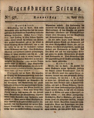 Regensburger Zeitung Donnerstag 24. April 1817