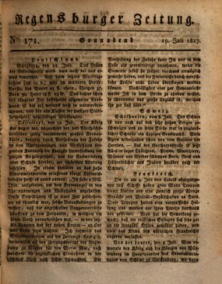 Regensburger Zeitung Samstag 19. Juli 1817