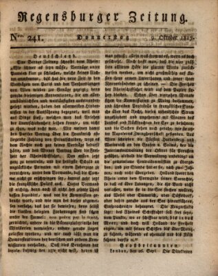 Regensburger Zeitung Donnerstag 9. Oktober 1817