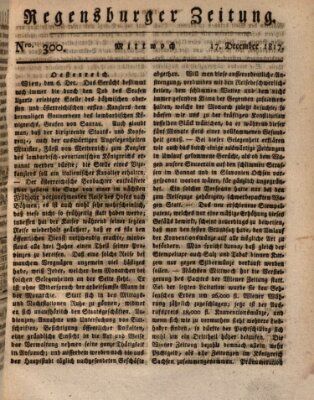 Regensburger Zeitung Mittwoch 17. Dezember 1817