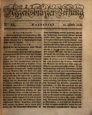 Regensburger Zeitung Samstag 24. Januar 1818