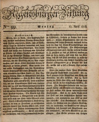 Regensburger Zeitung Montag 27. April 1818