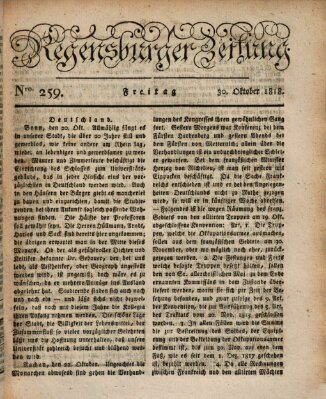 Regensburger Zeitung Freitag 30. Oktober 1818
