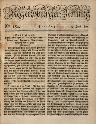 Regensburger Zeitung Freitag 25. Juni 1819