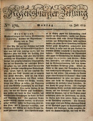 Regensburger Zeitung Montag 19. Juli 1819