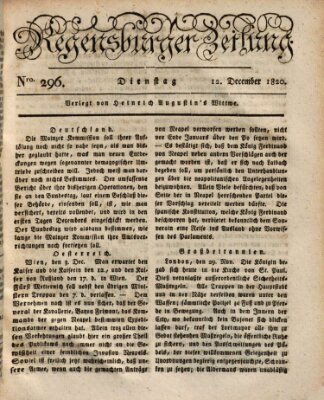 Regensburger Zeitung Dienstag 12. Dezember 1820
