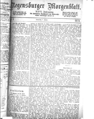 Regensburger Morgenblatt Donnerstag 9. Januar 1873