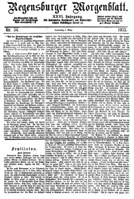 Regensburger Morgenblatt Donnerstag 6. März 1873