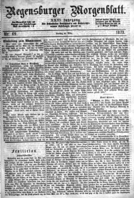 Regensburger Morgenblatt Dienstag 25. März 1873