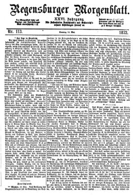 Regensburger Morgenblatt Sonntag 18. Mai 1873