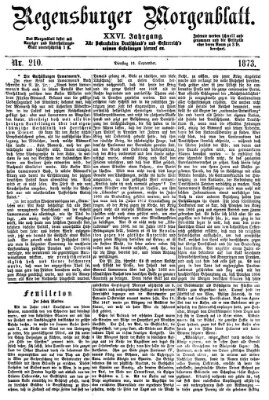 Regensburger Morgenblatt Dienstag 16. September 1873