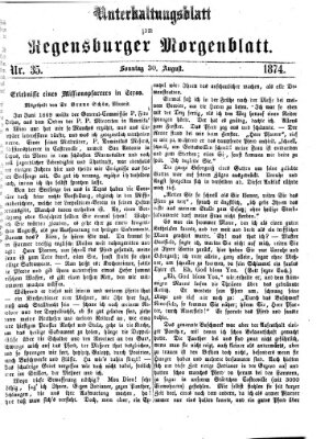 Regensburger Morgenblatt Sonntag 30. August 1874