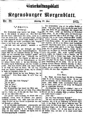 Regensburger Morgenblatt Sonntag 30. Mai 1875