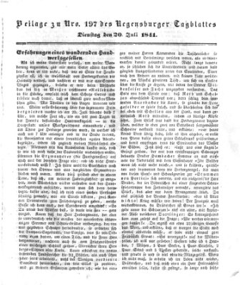 Regensburger Conversations-Blatt (Regensburger Tagblatt) Dienstag 20. Juli 1841