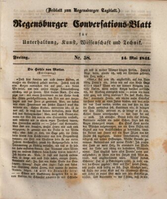 Regensburger Conversations-Blatt (Regensburger Tagblatt) Freitag 14. Mai 1841