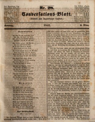 Regensburger Conversations-Blatt (Regensburger Tagblatt) Sonntag 6. März 1842