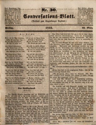 Regensburger Conversations-Blatt (Regensburger Tagblatt) Freitag 11. März 1842