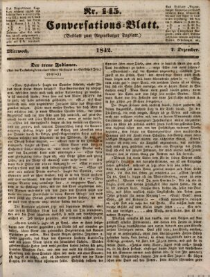 Regensburger Conversations-Blatt (Regensburger Tagblatt) Mittwoch 7. Dezember 1842