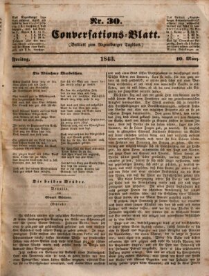 Regensburger Conversations-Blatt (Regensburger Tagblatt) Freitag 10. März 1843