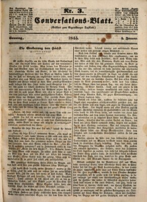 Regensburger Conversations-Blatt (Regensburger Tagblatt) Sonntag 5. Januar 1845