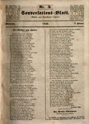 Regensburger Conversations-Blatt (Regensburger Tagblatt) Mittwoch 7. Januar 1846